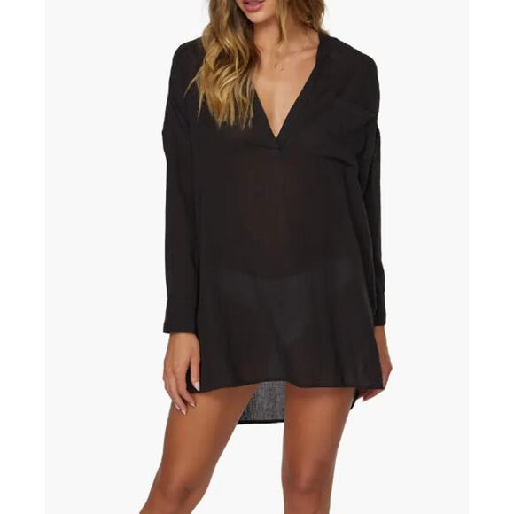 New ~ O'NEILL ~ Belizin Swim Tunic Cover-Up Size M 100% COTTON - Picture 1 of 8
